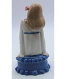 Lot of 2: Mother with Baby & Sitting Girl Figurines | Please Read