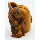 Signed Vintage Japanese Hand Carved Netsuke - Bunny Rabits | Please Read