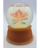 San Francisco Music Box Co. Floral Snow Globe Unchained Melody