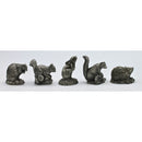 Lot of 5: Jane Lunger Pewter Animal Collection