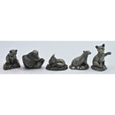 Lot of 5: Jane Lunger Pewter Animal Collection