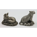 Lot of 5: Jane Lunger Pewter Animal Collection