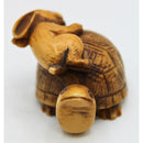 Signed Japanese Vintage Hand Crafted Turtle & Bunny Netsuke