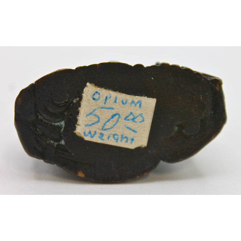 Antique Bronze Buddha Opium Weight - 45 grams