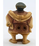 Antique Signed Japanese Netsuke - Man & Monkey