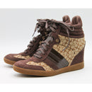 Coach Brown Alara Womens Signature Wedge Sneaker - Size 9.5M | Please Read