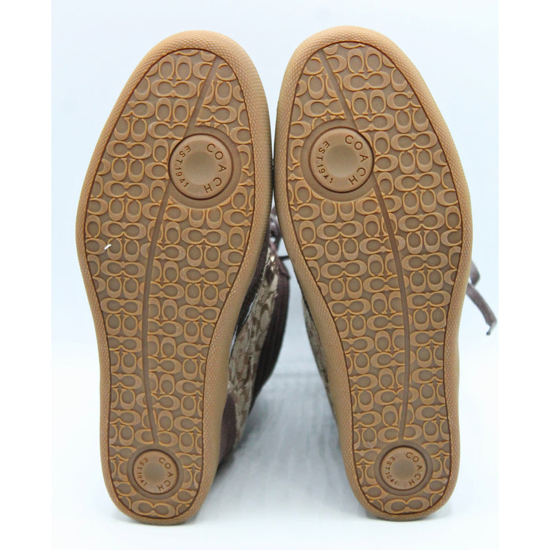 Coach Brown Alara Womens Signature Wedge Sneaker - Size 9.5M | Please Read