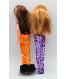 Lot of 2: Barbie & Hamilton Toy Dolls - Purple & Orange