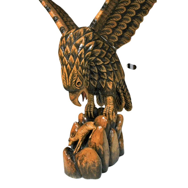 Wood Hand Carved Bald Eagle | Please Read