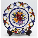 Alcobaca Portugal Reticulated Floral Plate