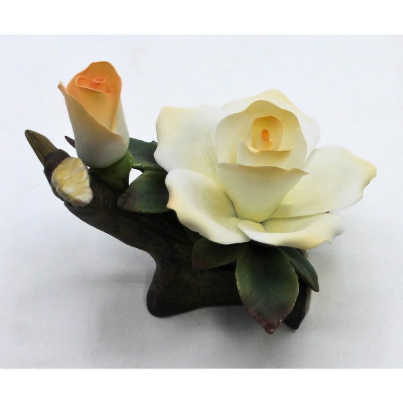 Lot of 4: Porcelain Flowers by Capodimonte and Meico