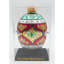 Lot of 2: Egg Shaped Christmas Ornaments