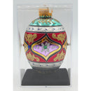 Lot of 2: Egg Shaped Christmas Ornaments