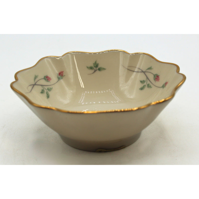 Lot of 4: Rose Manor Vase, Bowl, Oval Tray & Perfume Bottle | Please Read