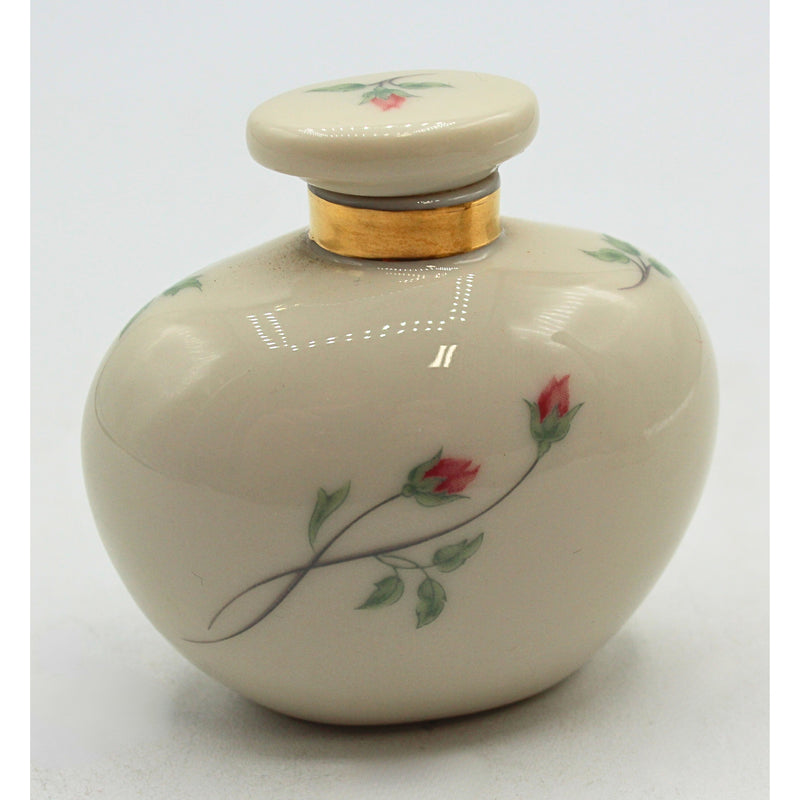 Lot of 4: Rose Manor Vase, Bowl, Oval Tray & Perfume Bottle | Please Read