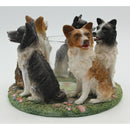 Lot of 2: Border Collie Dog Candleholder & Figurine | Please Read