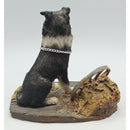 Lot of 2: Border Collie Dog Candleholder & Figurine | Please Read