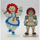 Lot of 4: Raggedy Ann Jewelry Holders, Tnket Boxes, Lapel Pins | Please Read
