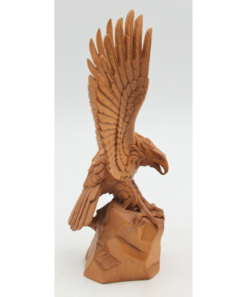 Lot of 2: Hand Carved Wooden Eagle Figurines | Please Read