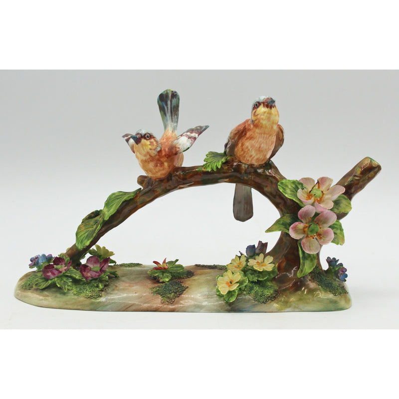Crown Staffordshire Two Birds on a Branch Figurine | Please Read