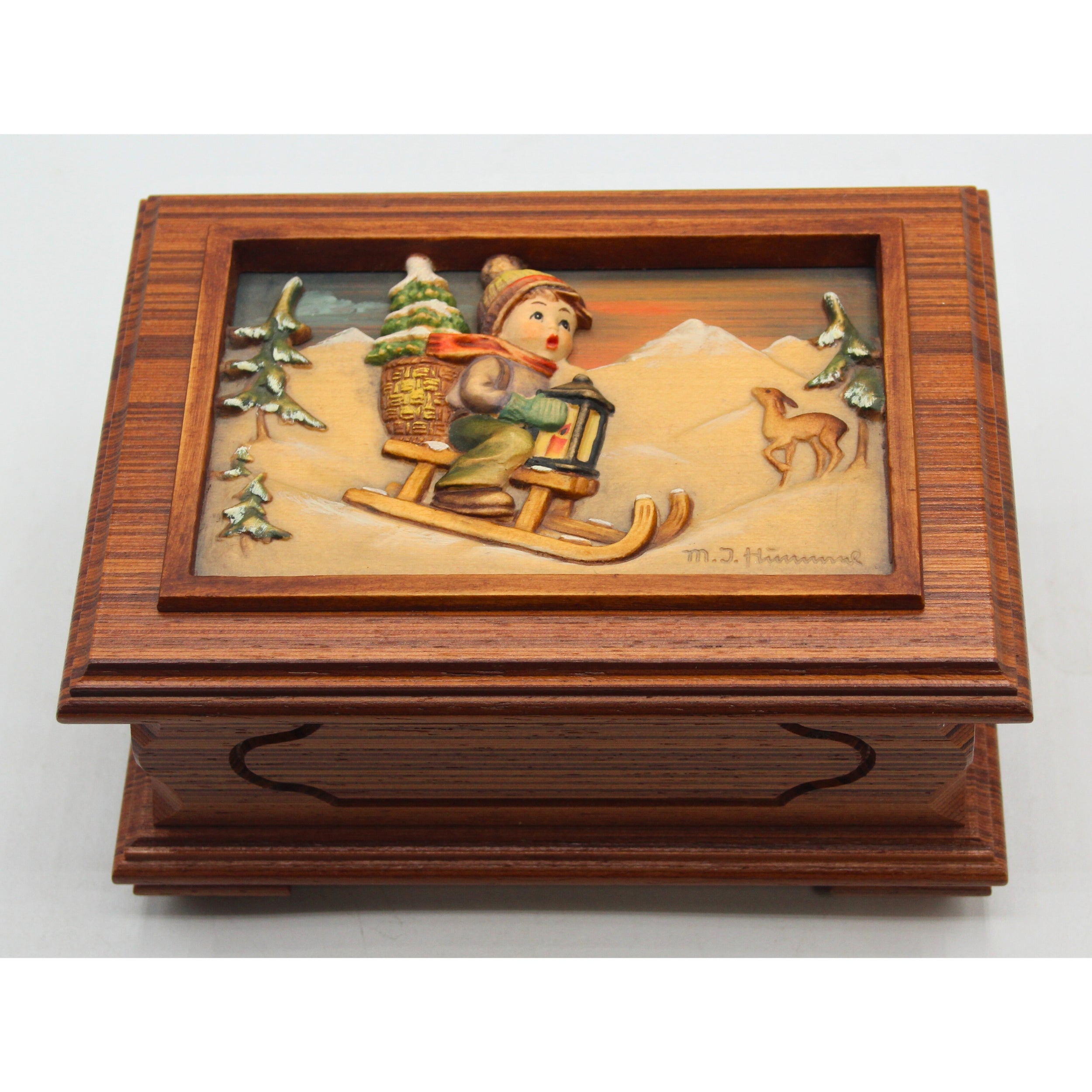 SIGNED Hummel Ride Into Christmas Music Box