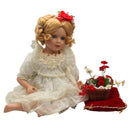 Lot of 2: Porcelain Dolls with Flowers