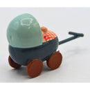 lot of 2: Wendt & Kuhn Girl with Doll & Baby Carriage