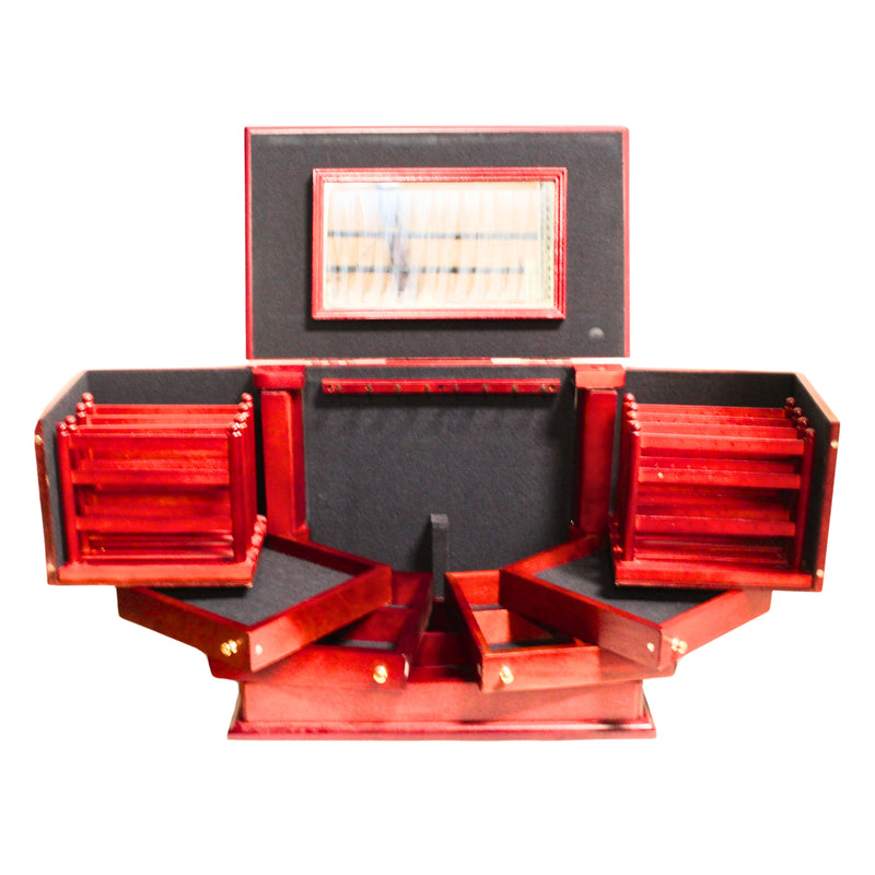 Lori Greiner 4 Tier Cherry Jewelry Box | Please Read
