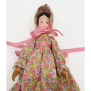 Lot of 2: Miniature Wooden Dolls in Dresses | Please Read