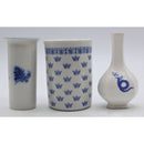 Lot of 3: Miniature Blue and White Vases