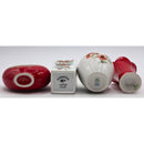 Lot of 4: Miniature Red Floral Vases | Please Read