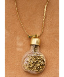 Vintage 14K Yellow Gold Flake Pendant Necklace | Please Read