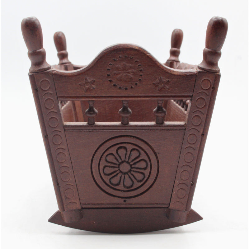 Handmade Frnech Miniature Cradle Crib