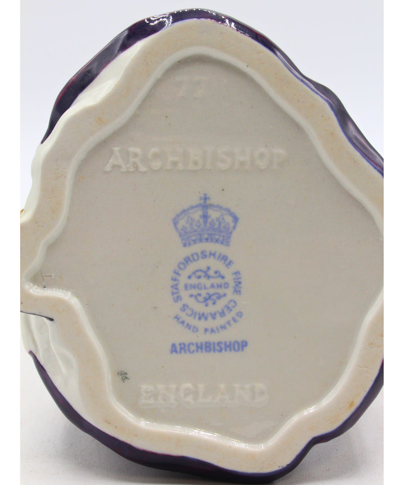RARE Staffordshire Fine Ceramics Archbishop Toby Jug