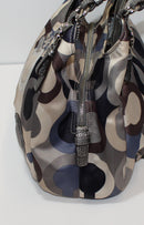 Coach Purse: Madison 19180 Scarf Print Sequin Shoulder Bag