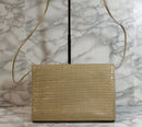 Fendi Purse: Tan Woven Leather Satchel