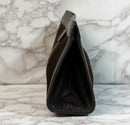 Gucci Purse: Brown Suede Cluch Pouch Bag