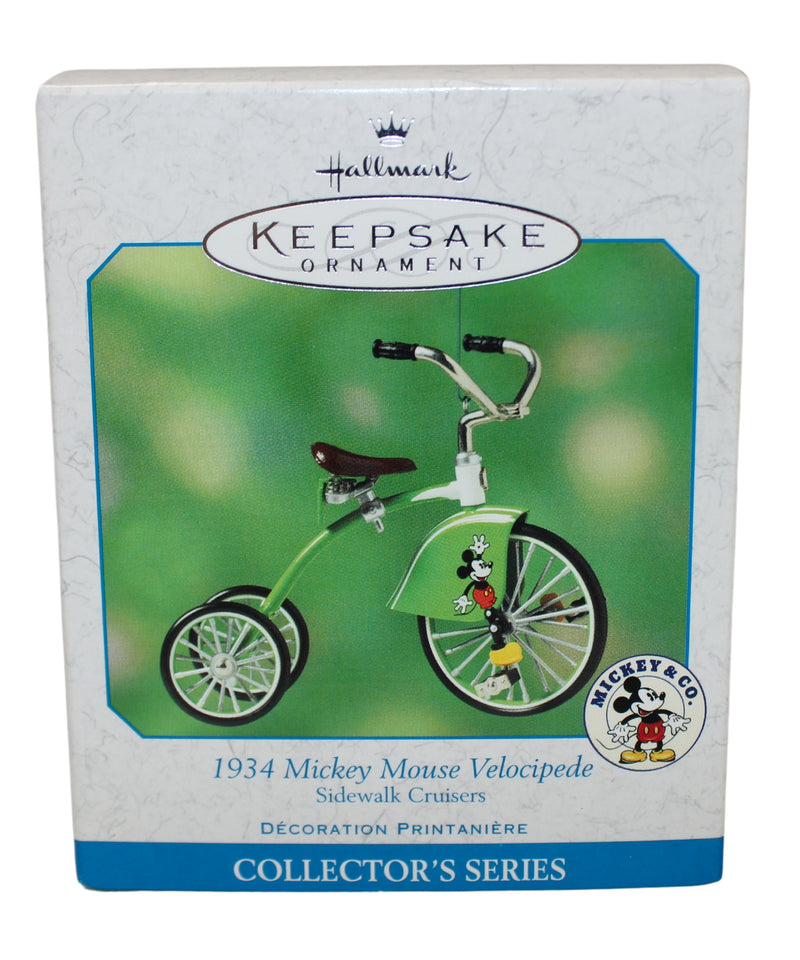 Hallmark Ornament: 2001 Mickey Mouse Velocipede - 1934 | QEO8552