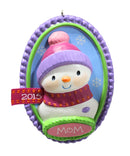 Hallmark Here's to Mom! - "Snow-Woman" Frame Keepsake Ornament 2015 QG01217