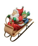 Hallmark Sledding Santa - Keepsake Ornament 2016 QG01454