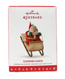 Hallmark Sledding Santa - Keepsake Ornament 2016 QG01454