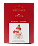 Hallmark Nothing "Butter" - Snowman with Popcorn Keepsake Ornament 2021 QG01655