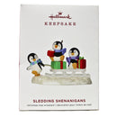 Hallmark Sledding Shenanigans - Penguins Keepsake Ornament 2019 QG02019
