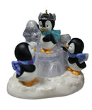 Hallmark Ice Castle Antics - Iceberg Penguins Keepsake Ornament 2018 QG02086