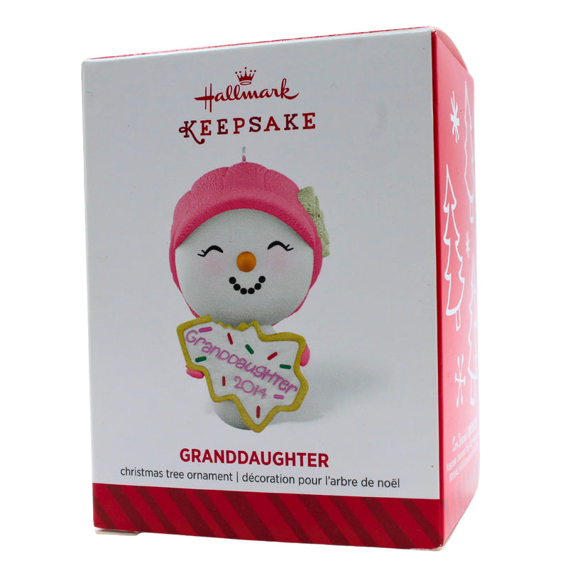 Hallmark Ornament: 2014 Granddaughter | QGO1063 | Cookie