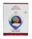 Hallmark A Sweet Surprise - Gingerbread House Keepsake Ornament 2016 QGO1211