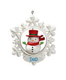 Hallmark Dad - Snowman Keepsake Ornament 2021 QGO2005