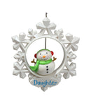 Hallmark Daughter - Snow Girl Keepsake Ornament 2021 QGO2012