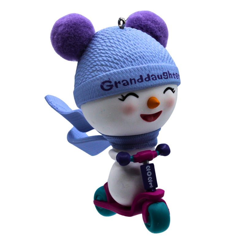 Hallmark Ornament: 2021 Granddaughter | QGO2022 | Scooter