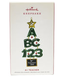 Hallmark A+ Teacher - Christmas Tree Keepsake Ornament 2019 QGO2257